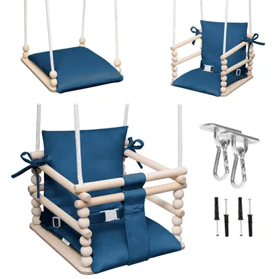 Immagine prodotto di MAMOI Altalena bambini 3in1 con cintura di sicurezza, altezza regolabile, altalena per la casa, struttura stabile, facile montaggio