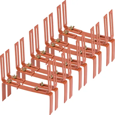 Produktbild von BigDean 10 Stück Blumenkastenhalter terrakotta Standard H-Form Kasten Halter Balkonkastenhalter