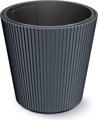 Obrázek produktu pro Prosperplast s.r.o. Květináč s vkladem MILLY antracitová 34,9 cm