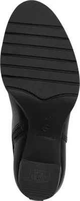 Produktbild von Tamaris Damen Stiefelette Reißverschluss Blockabsatz Zierschnallen Riemchen 1-25397-43, Größe:41 EU, Farbe:Schwarz