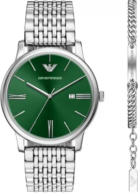 Obrázok produktu pre Pánska sada EMPORIO ARMANI AR80087SET, zelená, módna
