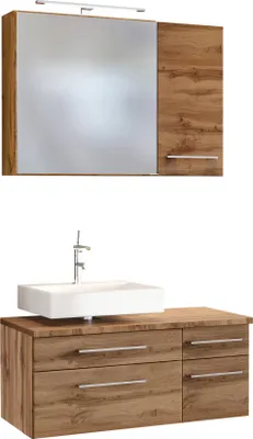 Produktbild von Held Möbel Unterbecken-Set Davos 90 cm -H- (links) Wotaneiche/Wotaneiche