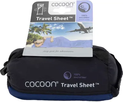 Zdjęcie produktu dla COCOON TravelSheet lekki śpiwór podróżny z mikrofibry w kolorze ciemnoniebieskim