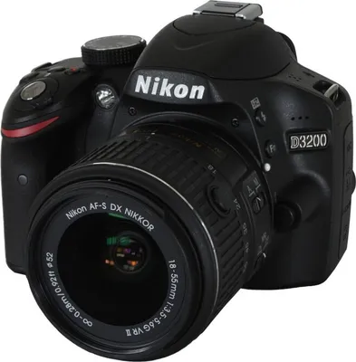 Produktbild von Nikon D3200 AF-S DX 18-55 G VR II Digitale SLR-Kamera schwarz