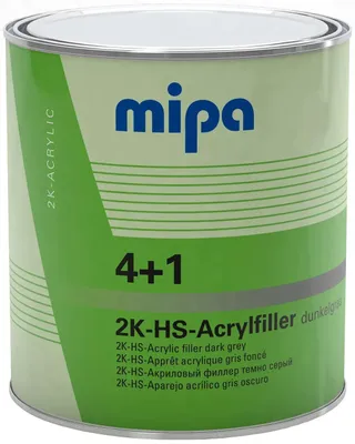 Produktbild von MIPA 4+1 Acrylfiller HS Füller dunkelgrau 3Ltr. f. Mischregal