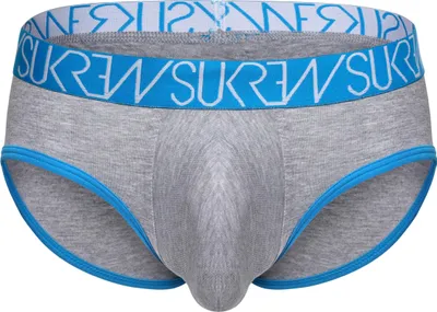 Image de SUKREW - Sous-vêtement Slips Hommes - Apex Brief Grey Marl - 1x Taille S