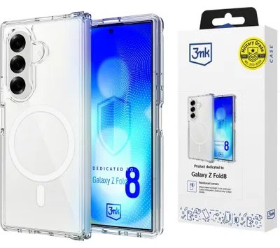 Image de Coque de protection pour Galaxy Z Fold8 Ultra, 3mk Armor MagCase avec MagSafe, transparente