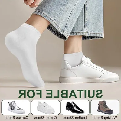 Atmungsaktive antibakterielle Sportsocken - 12 Paar Sneakersocken aus natürlichen Bambusfasern für Laufen, Fitness und den