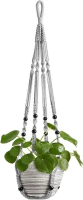 Produktbild von Graue Innenhängepflanzenkörbe 89 cm Dekoration