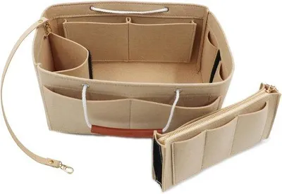 Produktbild von Famanu Taschenorganizer mit abnehmbarem Schlüsselanhänger - Beige