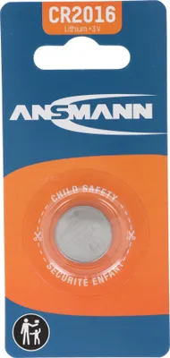 Zdjęcie produktu dla Bateria guzikowa litowa Ansmann CR2016, 3 V