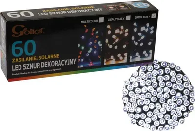 Zdjęcie produktu dla Lampki Choinkowe 60 Led-Solary Zimny Biały
