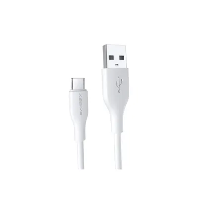 Produktbild von Xssive 2.4A 2 Meter Datenkabel 2.4A USB zu Typ-C (USB-C) Schnell-Ladekabel Lade- und Synchronisationskabel weiß