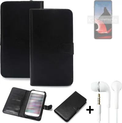 Produktbild von K-S-Trade Wallet Case Handyhülle kompatibel mit Motorola ThinkPhone Schutzhülle Flip cover Flipstyle Tasche Hülle Flipcover Slim Bumper schwarz +