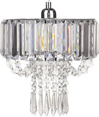Produktbild von BELIANI Kronleuchter Transparent Eisen mit Kristallen aus Acrylglas Glamour Stil
