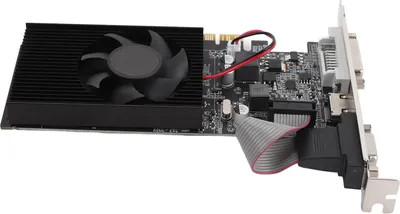 Zdjęcie produktu dla Karta graficzna 1GB DDR3 64 Bit 500MHz 589MHz PCI Express 2.0 16X PC Karta graficzna z interfejsem multimedialnym VGA DVI HD do pracy