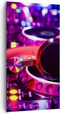 Produktbild von Bild auf Leinwand - Leinwandbild - DJ Disco Nachtclub Audio - 65x120cm - Wand Bild - Wanddeko - Leinwanddruck - Bilder - Kunstdruck - Wanddekoration - Leinwand bilder - Wandkunst - PA65x120-2404