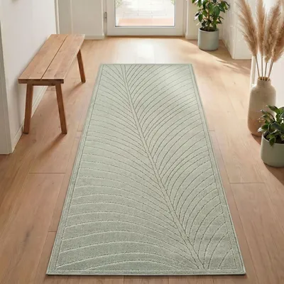 Image de Carpetsale24 Tapis d’Extérieur Design Boho Moderne Effet 3D Résistant aux UV Idéal pour Terrasse Salon et Cuisine, Taille: 80x250 cm