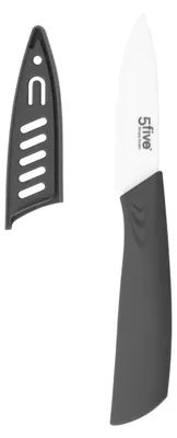 Produktbild von 5five Simply Smart Keramik-Schälmesser Zirco 2er Set, Keramik, PP-Kunststoff, Grau, Klinge 7.7 cm, 146635