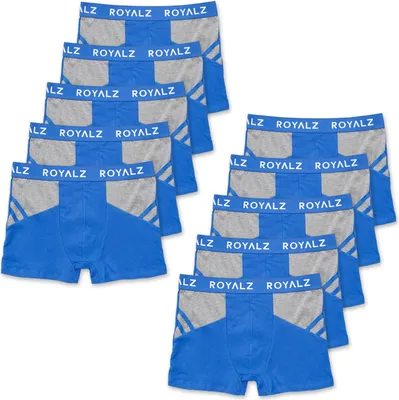 Produktbild von ROYALZ Boxershorts Herren Unterhose 10er Pack Sport-Look Sportiv Männer Unterwäsche men 10 Set (95% Baumwolle / 5% Elasthan)