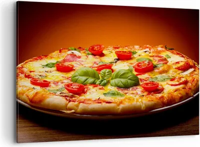 Produktbild von Bild auf Leinwand - Leinwandbild - Italien Pizza Tradition Essen - 100x70cm - Wand Bild - Wanddeko - Leinwanddruck - Bilder - Kunstdruck - Wanddekoration - Leinwand bilder - Wandkunst - AA100x70-2717