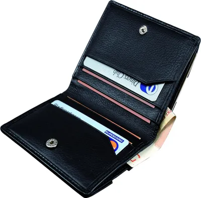 Produktbild von Alassio Kreditkartenetui Easy Leder schwarz ca. 8 x 10 cm 42137