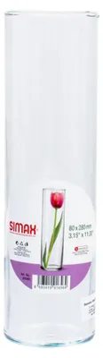 Zdjęcie produktu dla Simax Drum II, Wazon o cylindrycznym kształcie, Szkło, Przezroczysty, 275 mm, 84 mm, 84 mm