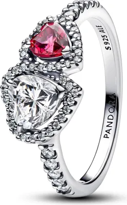 Produktbild von PANDORA Timeless Herzring für Damen, Sterlingsilber, Zirkonia