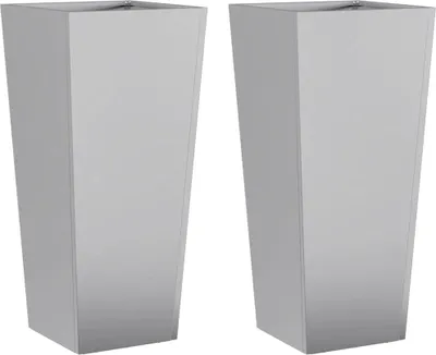 Zdjęcie produktu dla vidaXL Sadzarka 2 szt. 35x35x75 cm Stal ocynkowana