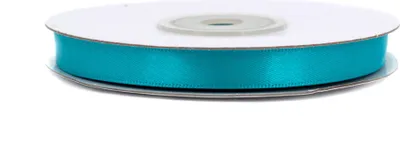 Produktbild von Doppelseitiges Satinband 10mm x 20m Rolle Türkis