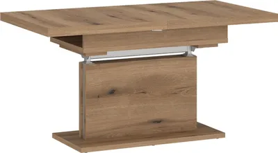 Produktbild von Couchtisch >CORTADO< ausziehbar bis 150cm, höhenverstellbar bis 72cm, in  Evoke Eiche Nachbildung - 110/150x59/72x70cm (BxHxT)