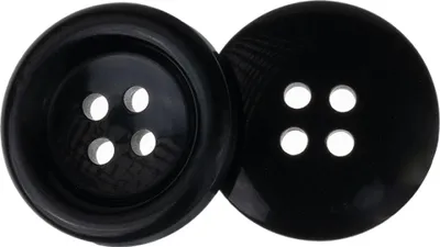 Zdjęcie produktu dla Guzik - zestaw 3 szt. - średnica 20 mm - czarny