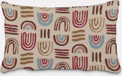 Produktbild von SCHÖNER LEBEN. Kissenhülle Regenbogen beige blau rot div. Größen Größe 60x80cm (HxB) 60x80cm (HxB) Größe