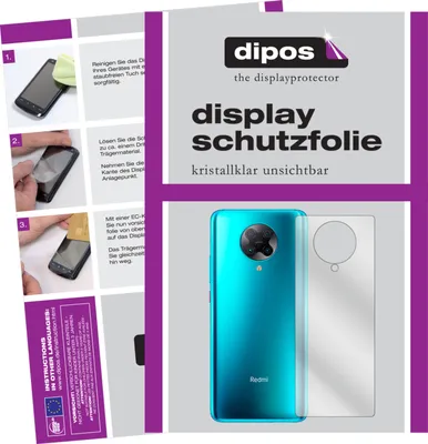 Produktbild von 5x Schutzfolie für Xiaomi Redmi K30 Pro Rückseite Display Folie klar
