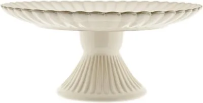 Image de Plat de service Bloomy ø27 cm, avec pied et structure florale - élégant et polyvalent