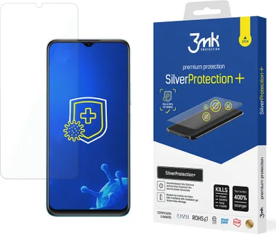 Produktbild von 3mk Display Antimikrobielle Schutzfolie SilverProtection+ für Vivo Y15s 0,21mm Self-Heal