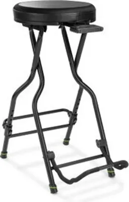 Produktbild von Gravity FG SEAT 1, Musikerhocker, Gitarre, Schwarz, Gepolsterter Sitz, Stoff, Kunstleder, Schwarz