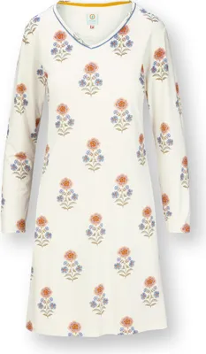 Produktbild von Pip Studio Dana Long Sleeve Nightdress Tanaka Farbe White Größe S