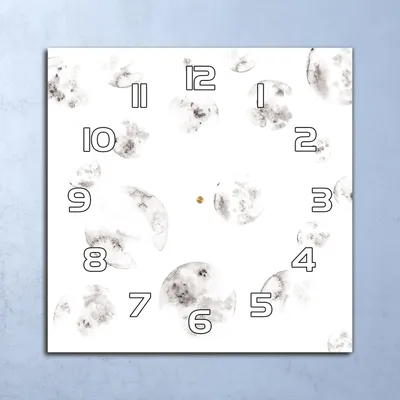 Produktbild von Deko Glasuhr Wanduhr 30x30 Mondkunst Quarz Küchenuhr Bürouhr