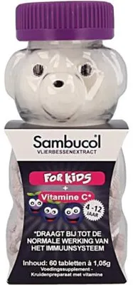 Productafbeelding van Sambucol voor Kids (60 Kauwtabletten)