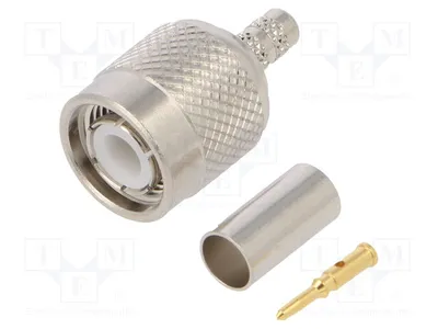 Image de 1 x connecteur droit 122372, connecteur mâle à sertissage, 50 Ω
