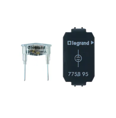 Produktbild von Legrand 775895 Glimmaggregat 230VAC 1mA orange