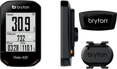 Produktbild von Bryton Rider 420t Fahrradcomputer Schwarz  Schwarz One Size