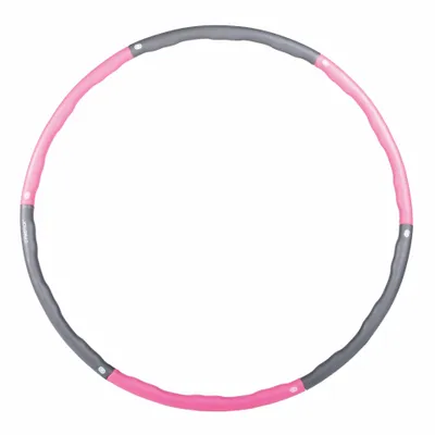 Produktbild von Gymstick Fitness-Hula-Hoop-Reifen 1,5 kg Grau/Rosa