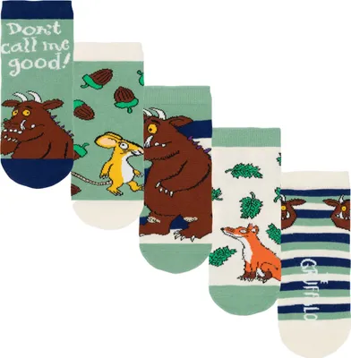 Obrázek produktu pro The Gruffalo - Ponožky pro děti (5-pack) NS8751 (23 EU - 25,5 EU) (barevné)
