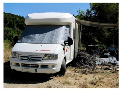 Produktbild von Außenverdunkelungsabdeckung für Wohnmobil Ducato X230 X244 von 1994 bis 2005 + Schlüsselband Camping