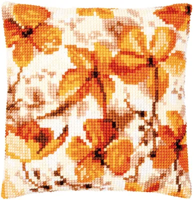 Produktbild von Vervaco Kreuzstichkissen "Herbstsamen", Stickbild vorgezeichnet, 40x40cm