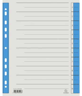 Produktbild von Exacompta 381456B, Blau, Karton, A4, 230 g/m², 240 mm, 297,5 mm