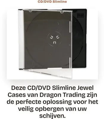 Immagine prodotto di Custodie sottili per CD/DVD - 5 pezzi - Scatola nera