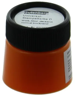 Produktbild von Stempelfarbe Universal D 30ml weiß